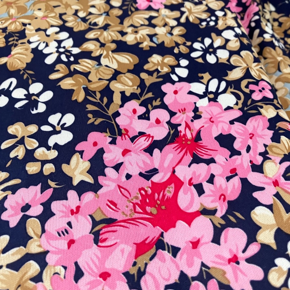 Vintage dress 70s 80s D’Allairds floral print square neck women’s size large - Picture 11 of 16